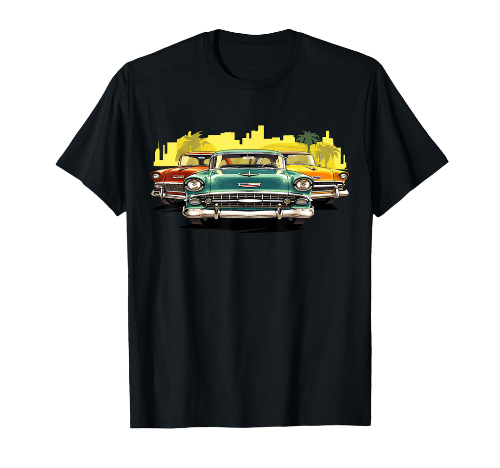 1957 1955 Bel Air 1956 Cars 50S Street Hot T-Shirt - Trendy Graphic Unisex - T-Shirt, Sweatshirt, Hoodie