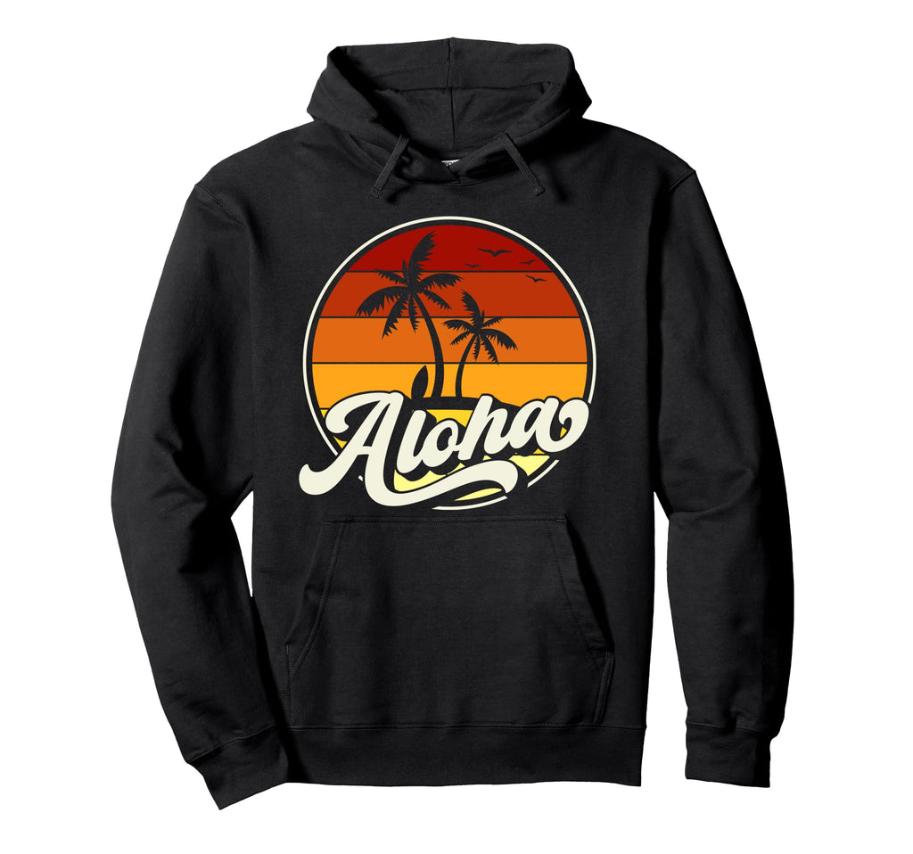 Aloha Hawaii Sunset Hoodie - Unique Graphic Unisex - T-Shirt, Sweatshirt, Hoodie