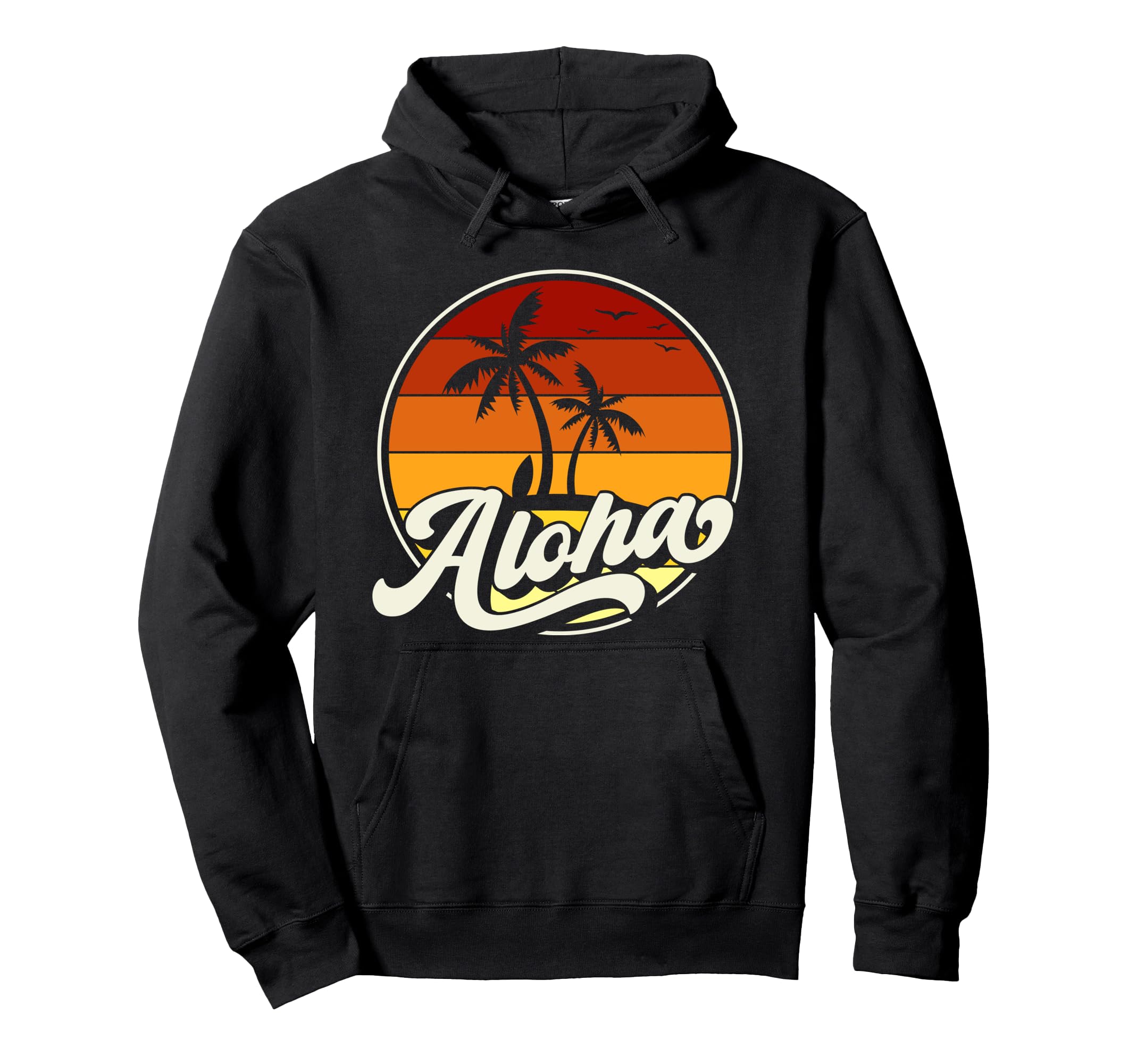 Aloha Hawaii Sunset Hoodie - Unique Graphic Unisex - T-Shirt, Sweatshirt, Hoodie