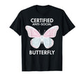 Certified Anti Social Butterfly Art T-Shirt - Minimalist Print Unisex - T-Shirt, Sweatshirt, Hoodie