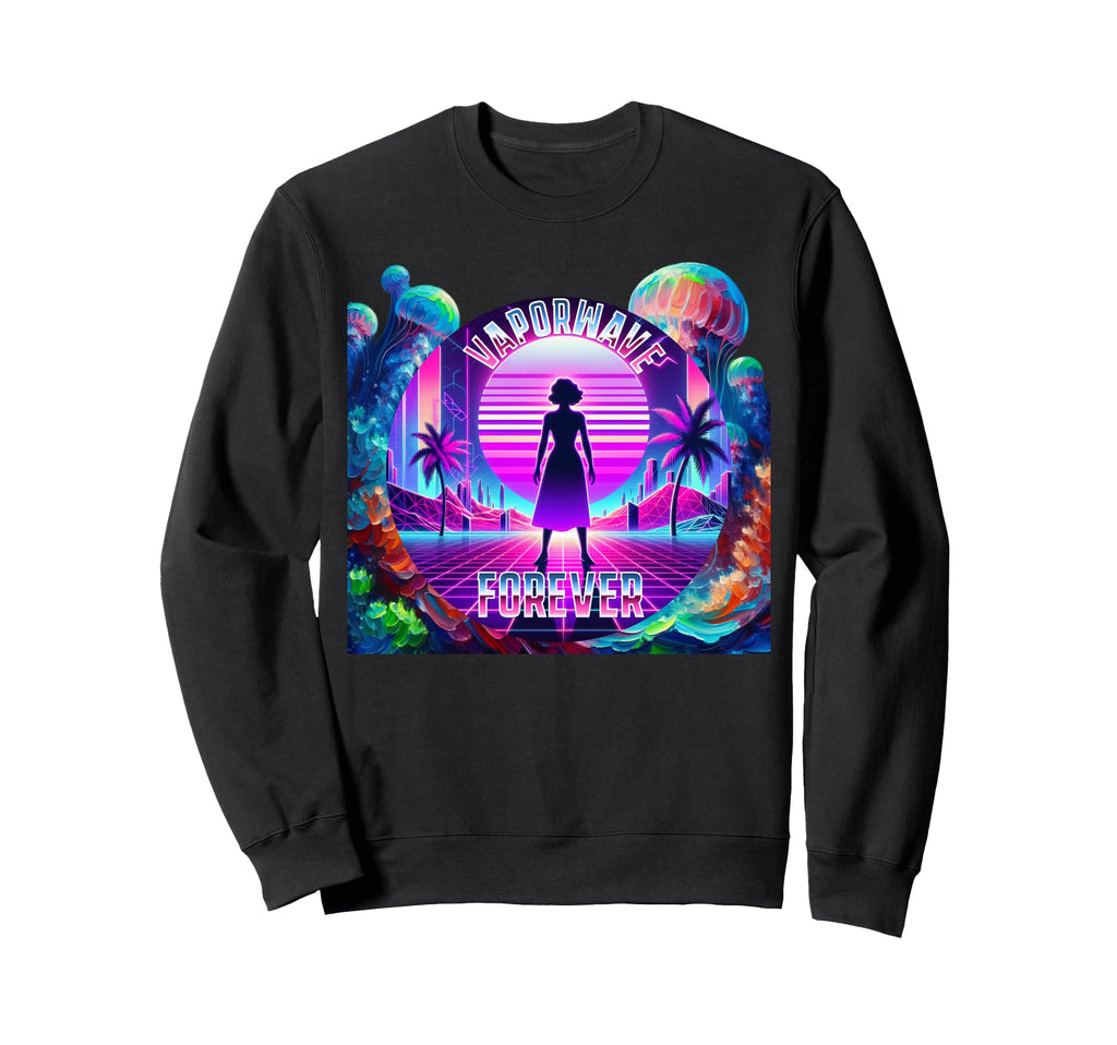 Vaporwave Forever Aesthetic 80S 90S Sweatshirt - Streetwear Style Unisex - T-Shirt, Sweatshirt, Hoodie