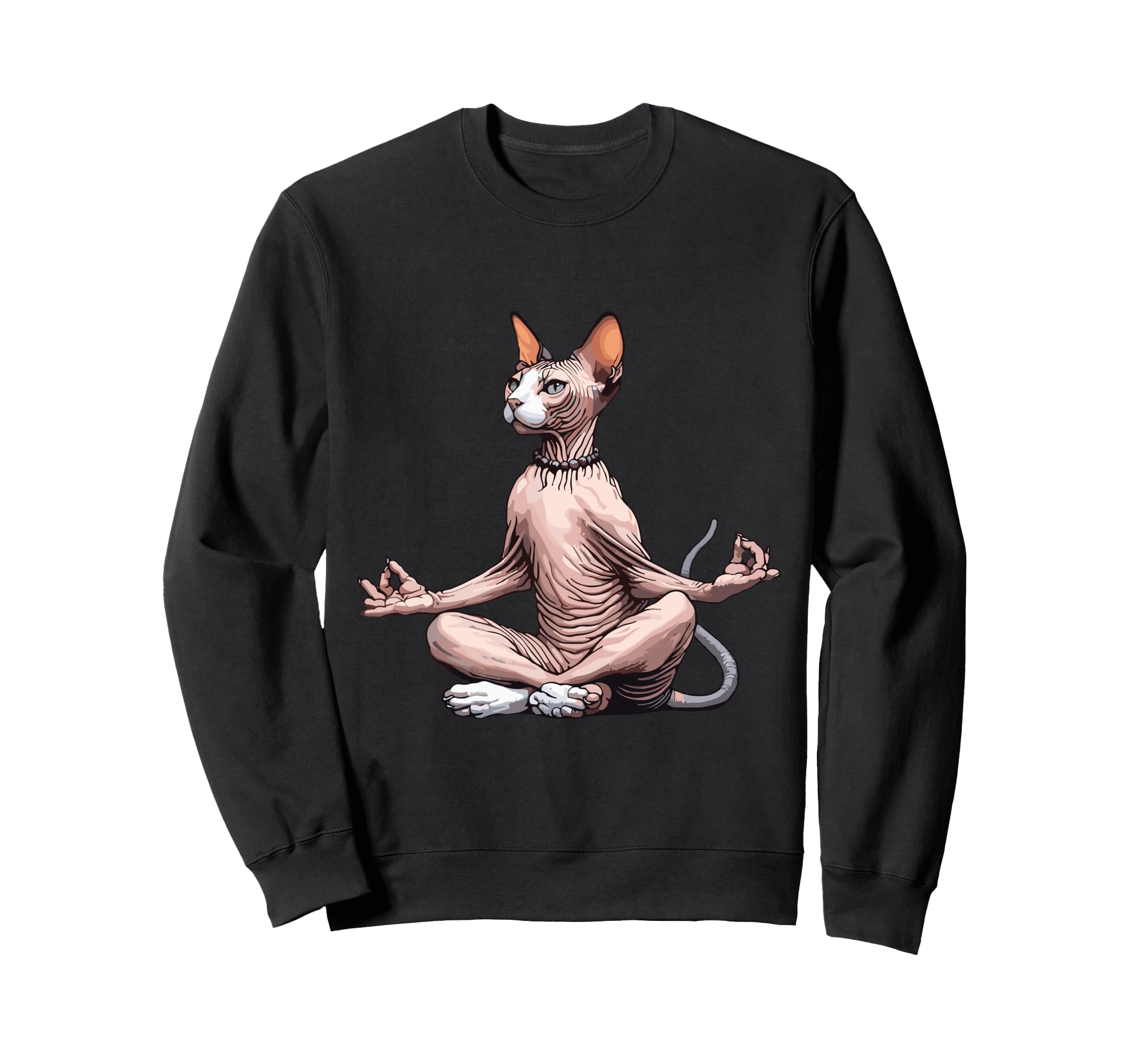 Meditation Sphynx Yoga Pose Relaxing Sweatshirt - Graphic Print Unisex - T-Shirt, Sweatshirt, Hoodie