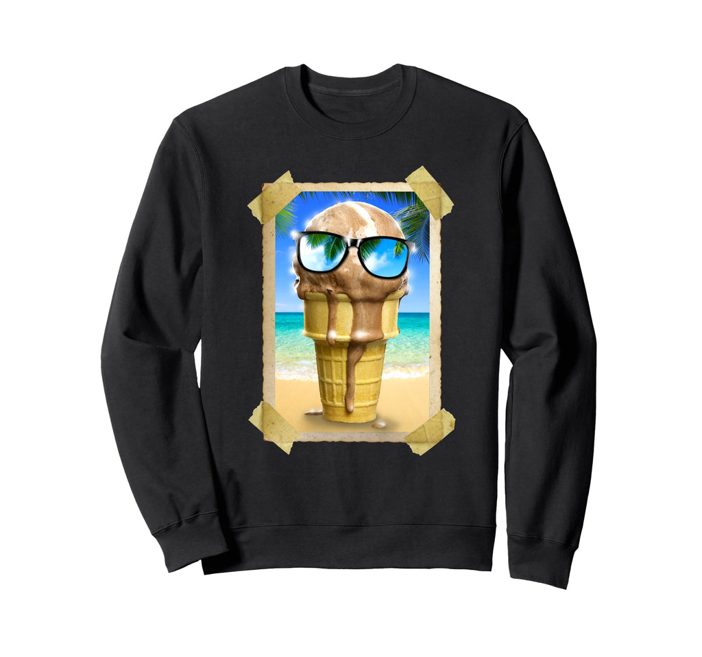 Trendy Melting Ice Cream Post Card Sweatshirt - Minimalist Print Unisex - T-Shirt, Sweatshirt, Hoodie
