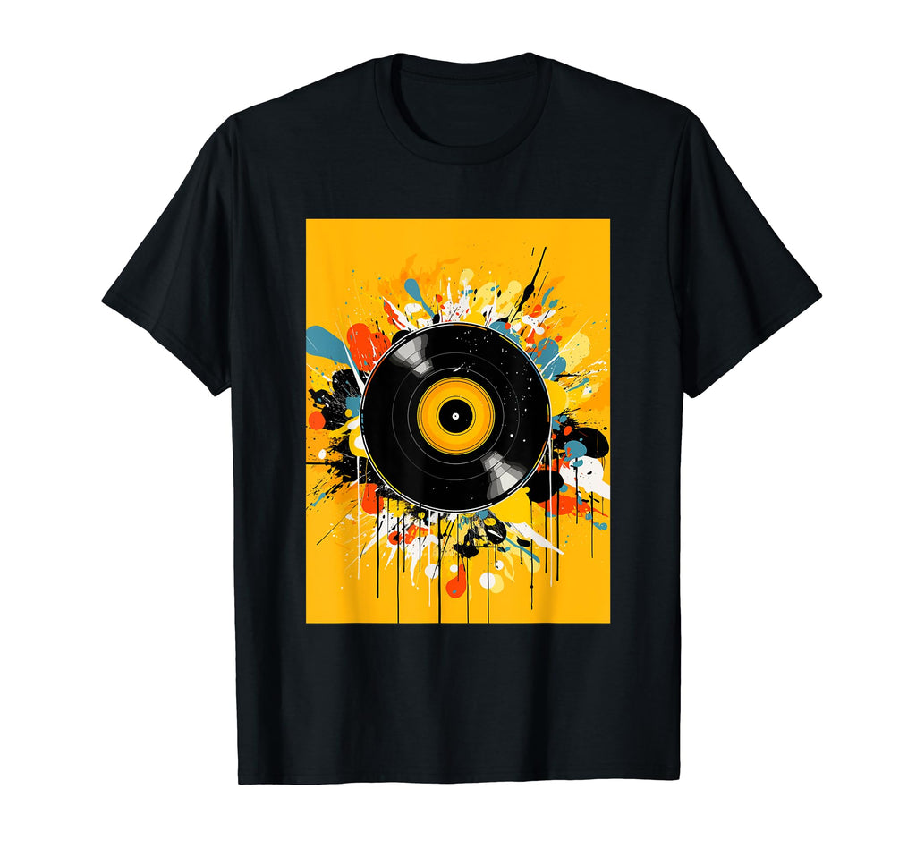 Vinyl Record Player Dj Music T-Shirt - Streetwear Style Unisex - T-Shirt, Sweatshirt, Hoodie
