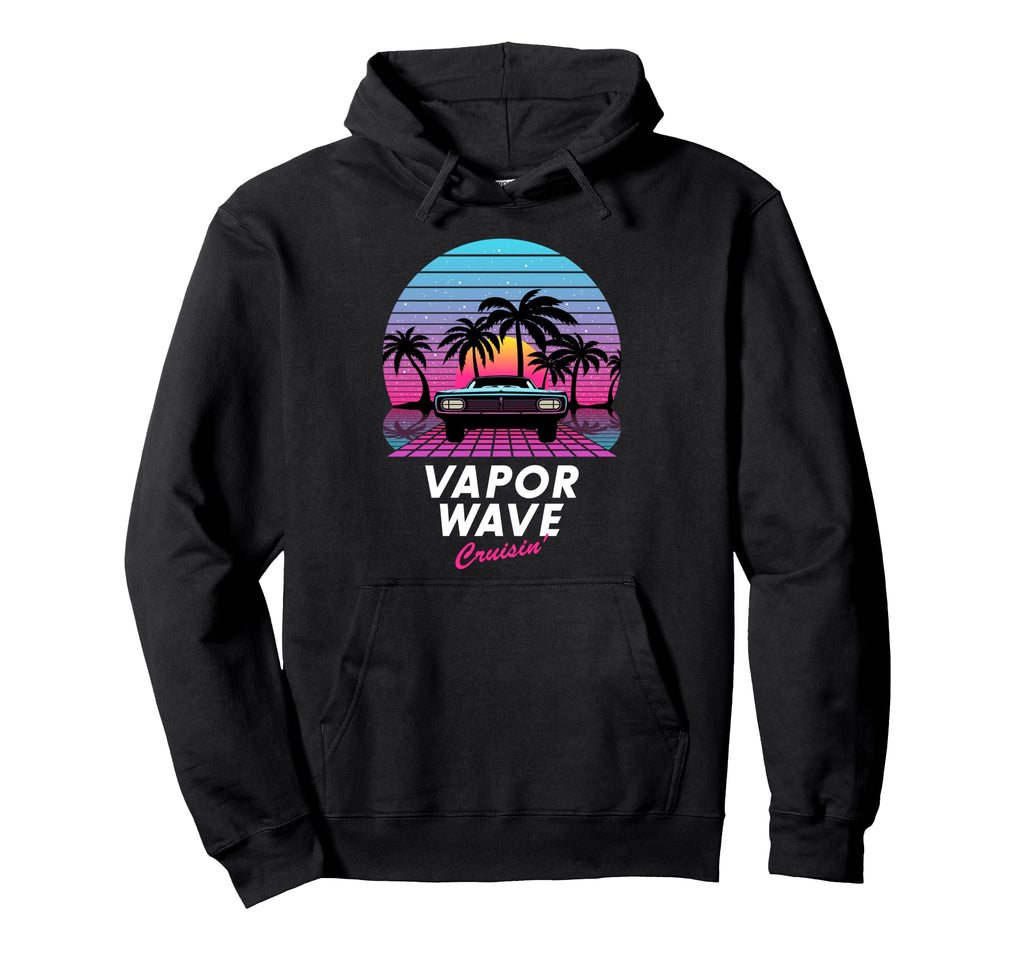 Sunset Vaporwave Cruisin Aesthetic Hoodie - Aesthetic Graphic Men Women - T-Shirt, Sweatshirt, Hoodie