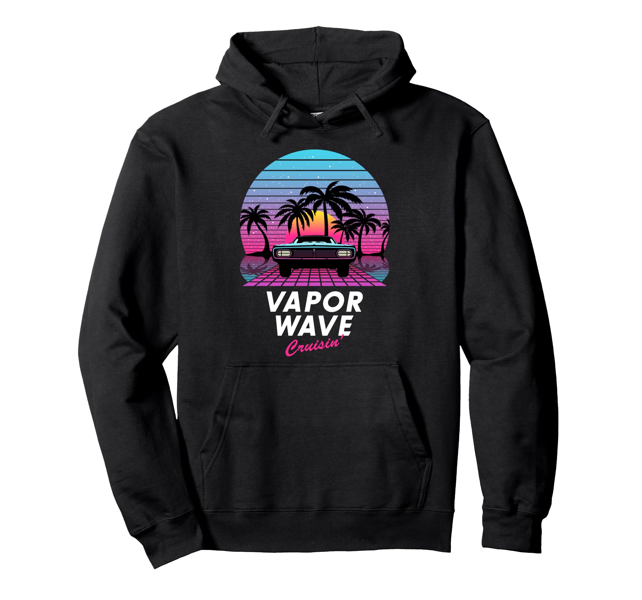 Sunset Vaporwave Cruisin Aesthetic Hoodie - Aesthetic Graphic Men Women - T-Shirt, Sweatshirt, Hoodie