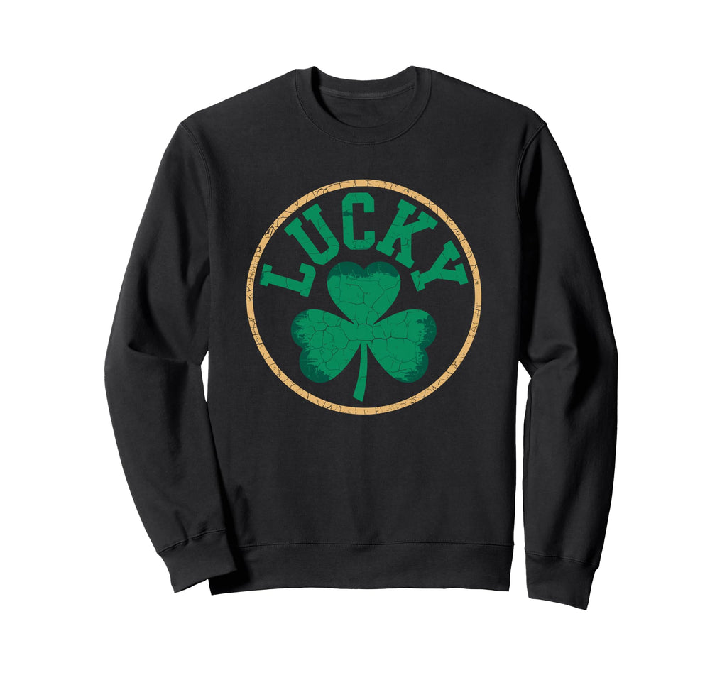 Lucky Four Leaf Clover St Sweatshirt - Casual Everyday Wear Men Women - T-Shirt, Sweatshirt, Hoodie