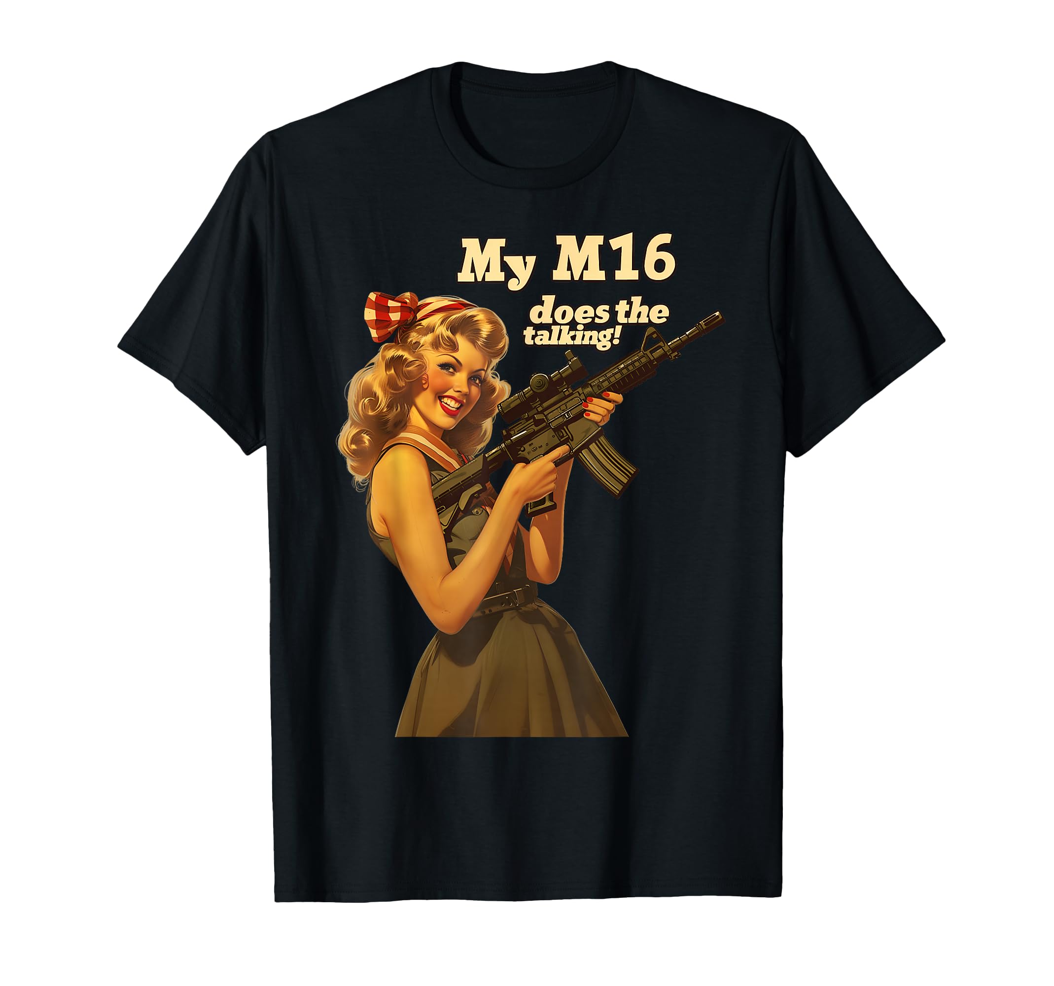 Wwii Pin Up Funny Edgy T-Shirt - Custom Art Print Men Women - T-Shirt, Sweatshirt, Hoodie