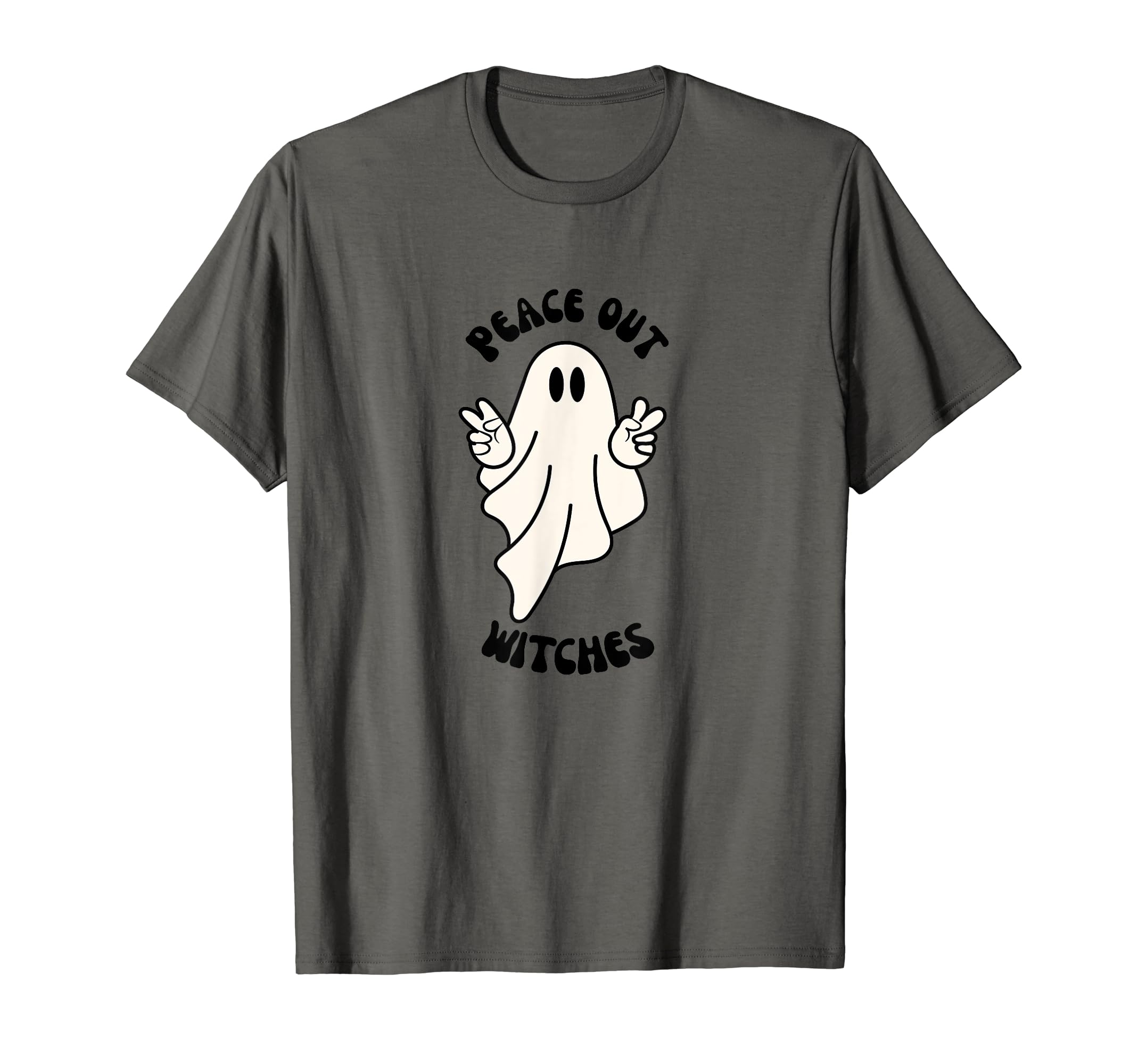 Western Halloween Ghost Peace Out Witches T-Shirt - Novelty Apparel Unisex - T-Shirt, Sweatshirt, Hoodie