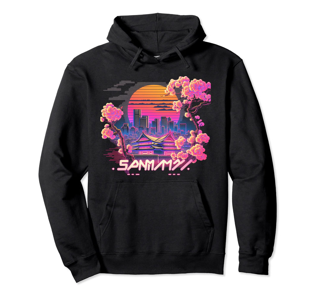 Cherry Blossom Japanese Japan Tokyo Hoodie - Minimalist Print for Adults - T-Shirt, Sweatshirt, Hoodie