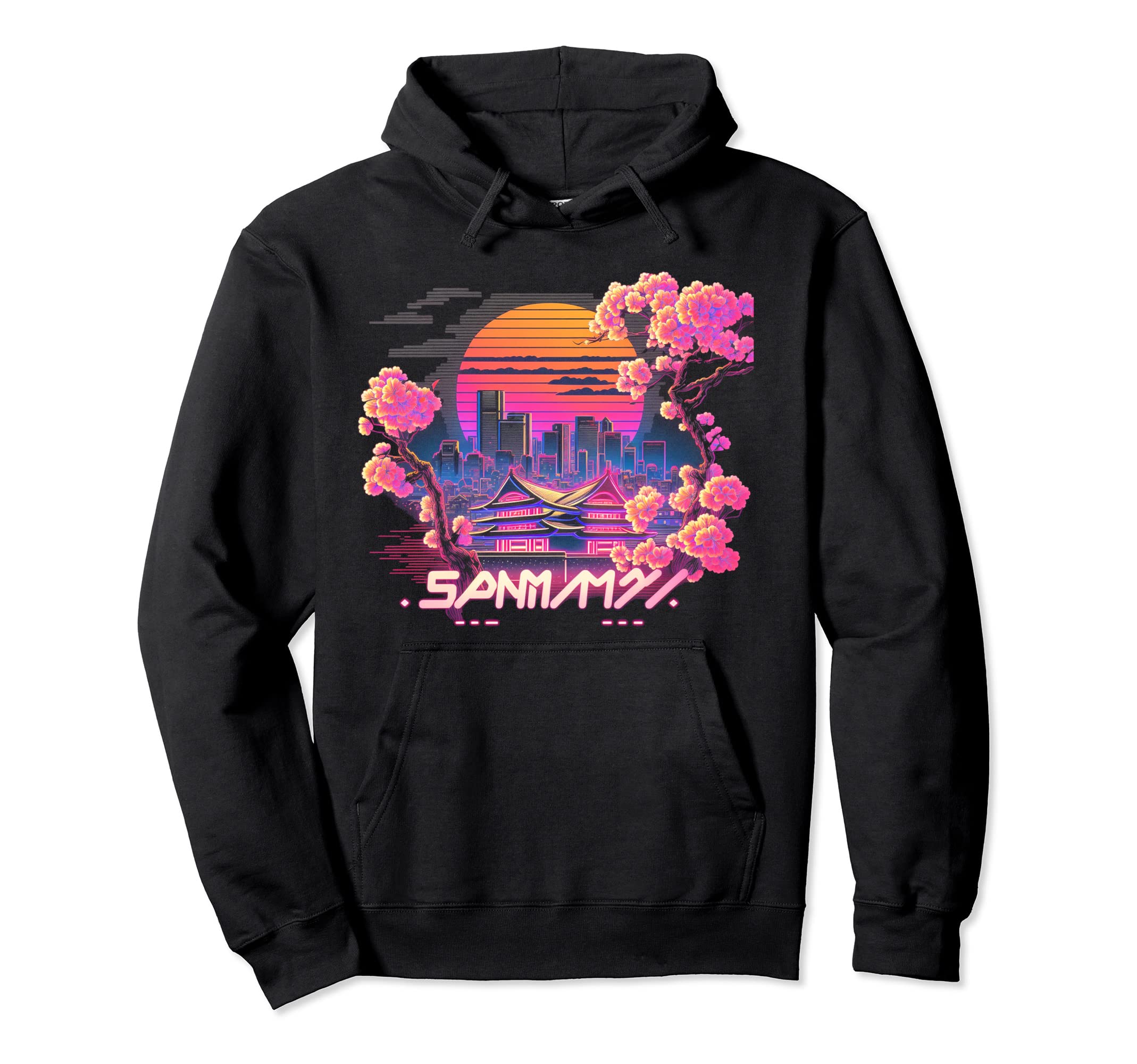 Cherry Blossom Japanese Japan Tokyo Hoodie - Minimalist Print for Adults - T-Shirt, Sweatshirt, Hoodie