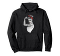 Power Pin Up Art Modern Rosietheriveter Hoodie - Fun Novelty Design Unisex - T-Shirt, Sweatshirt, Hoodie