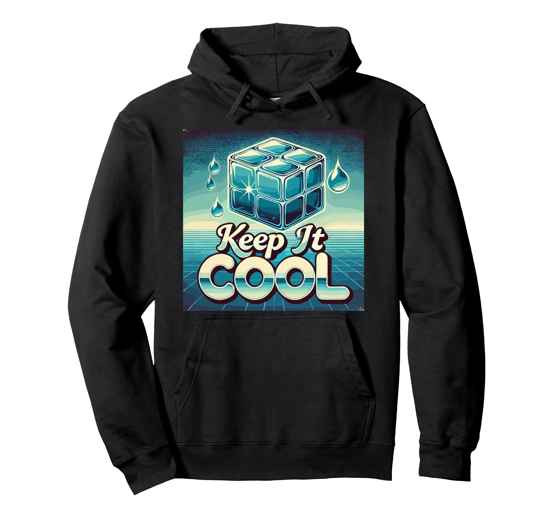 Keep It Synthwave Pun 80S Vaporwave Hoodie - Custom Art Print Unisex - T-Shirt, Sweatshirt, Hoodie