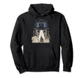 Funny Motorcycle Helmet Borzoi Hoodie - Aesthetic Graphic Unisex - T-Shirt, Sweatshirt, Hoodie
