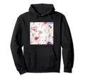 Watercolor Flowers Pattern Hoodie - Trendy Graphic Unisex - T-Shirt, Sweatshirt, Hoodie