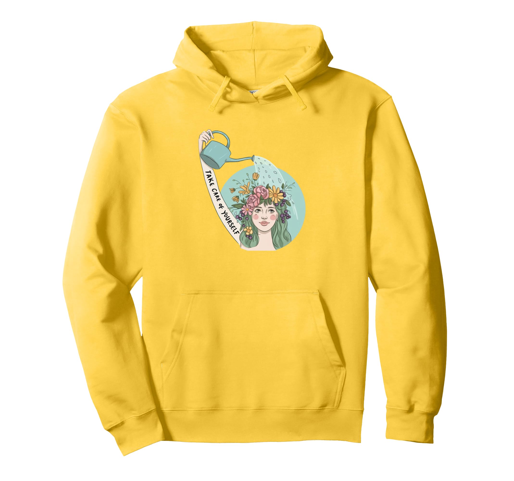 Take Care Yourself Self Love Growth Hoodie - Unique Graphic Men Women - T-Shirt, Sweatshirt, Hoodie