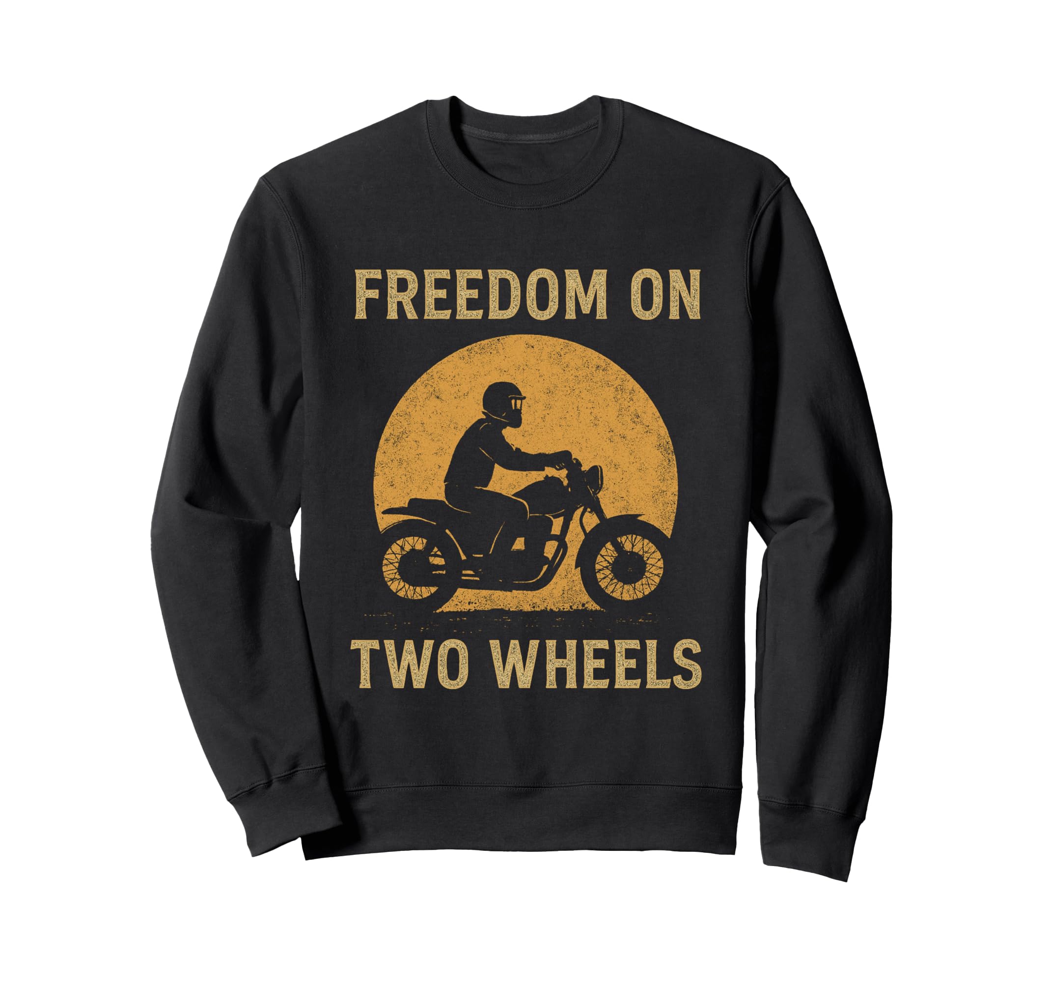 Sunset Motorcycle Rider Freedom Two Sweatshirt - Novelty Apparel Men Women - T-Shirt, Sweatshirt, Hoodie