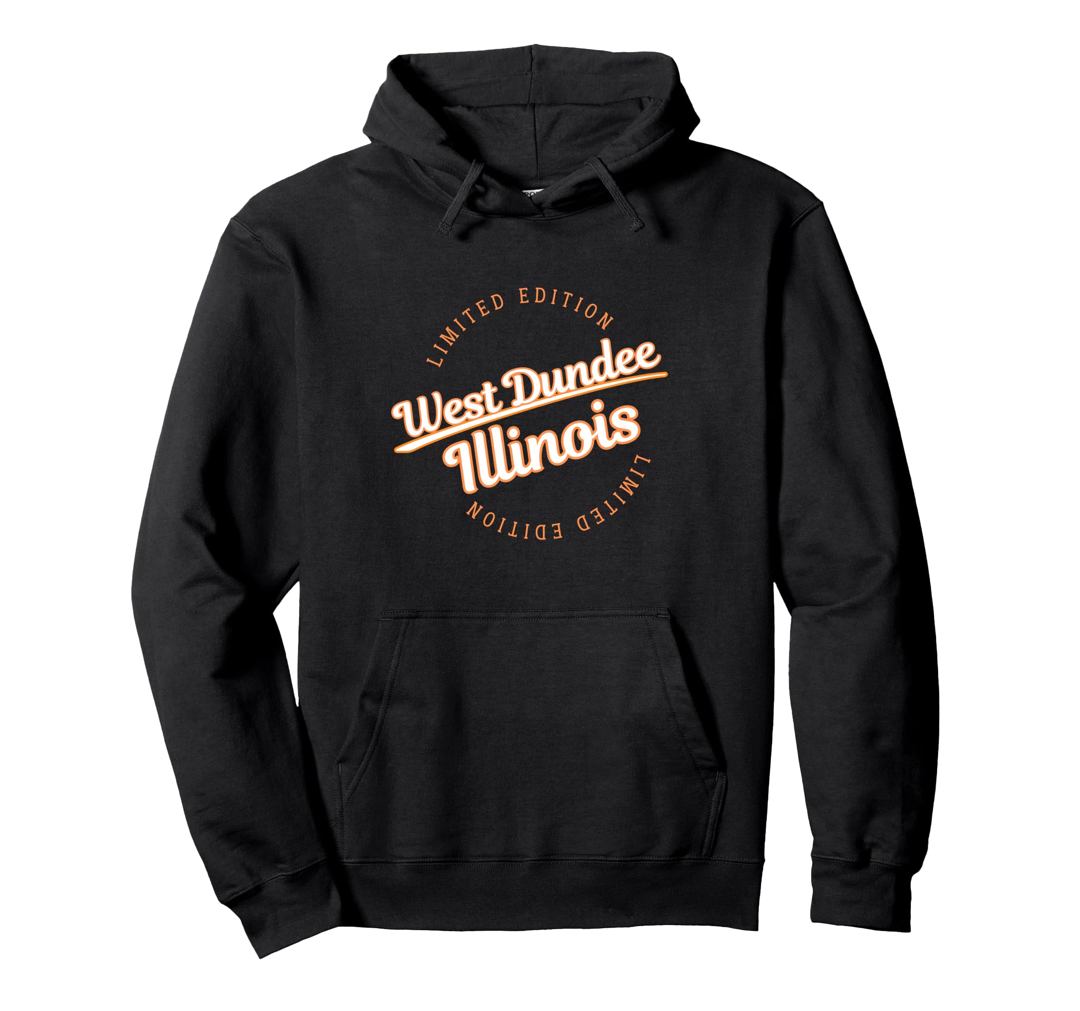 Athletic West Dundee Il Hoodie - Fun Novelty Design for Adults - T-Shirt, Sweatshirt, Hoodie