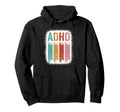 Adhd Awareness Adhd Mom Bleached Hoodie - Aesthetic Graphic Unisex - T-Shirt, Sweatshirt, Hoodie