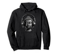 Buddha Headphones Mindfulness Music Boho Zen Hoodie - Graphic Print Unisex - T-Shirt, Sweatshirt, Hoodie