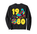 1980 Roller Rink 80S Night Sweatshirt - Minimalist Print Men Women - T-Shirt, Sweatshirt, Hoodie
