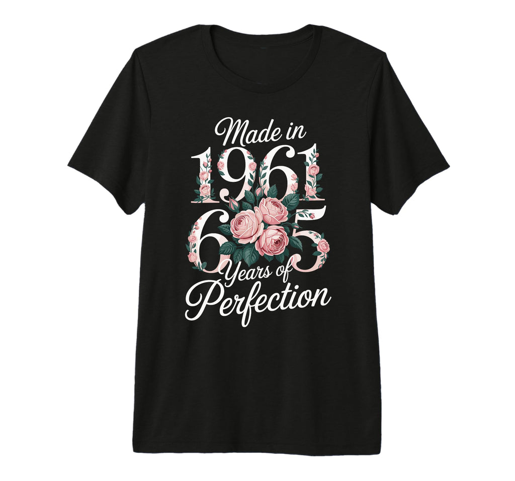 1961 Birthday 65 Years Perfection T-Shirt - Custom Art Print for Adults - T-Shirt, Sweatshirt, Hoodie