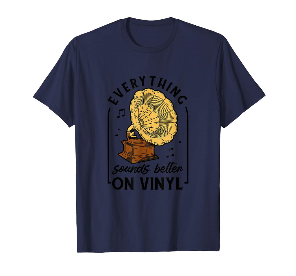 Record Player And Everything Sounds T-Shirt - Streetwear Style Men Women - T-Shirt, Sweatshirt, Hoodie