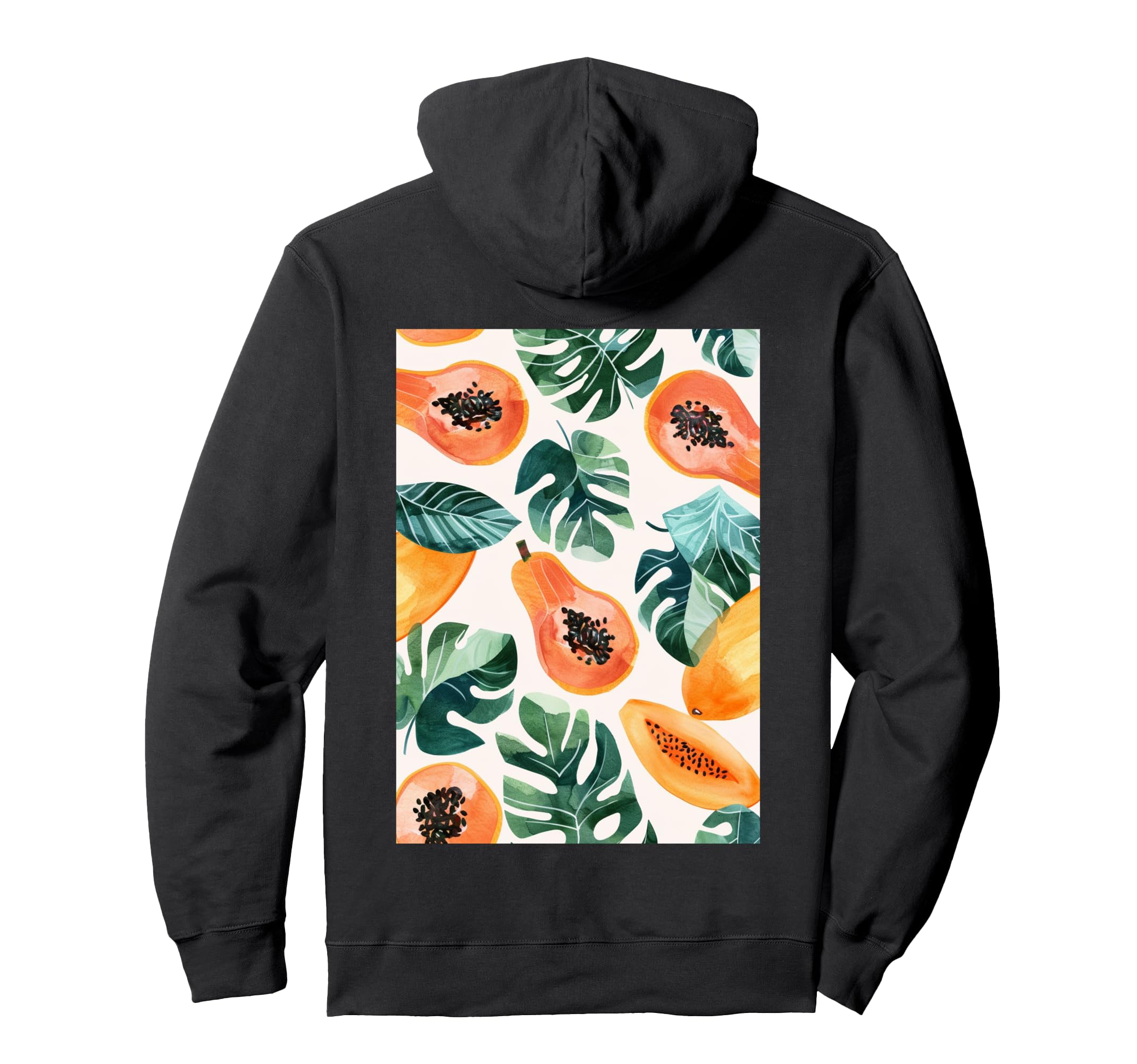 Papaya Pattern Art Hoodie - Novelty Apparel Unisex - T-Shirt, Sweatshirt, Hoodie