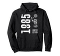 Born 1985 Motorcycle 40Th Birthday Hoodie - Trendy Graphic for Adults - T-Shirt, Sweatshirt, Hoodie