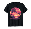 Retrowave 1980S 1990S Palm Trees T-Shirt - Trendy Graphic for Adults - T-Shirt, Sweatshirt, Hoodie