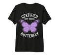 Certified Anti Social Butterfly Art Tri T-Shirt - Graphic Print for Adults - T-Shirt, Sweatshirt, Hoodie