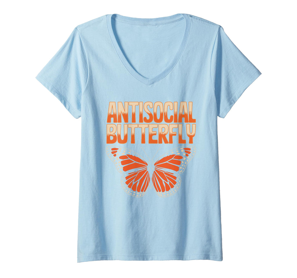 Womens Antisocial Butterfly Funny T-Shirt - Unique Graphic for Adults - T-Shirt, Sweatshirt, Hoodie