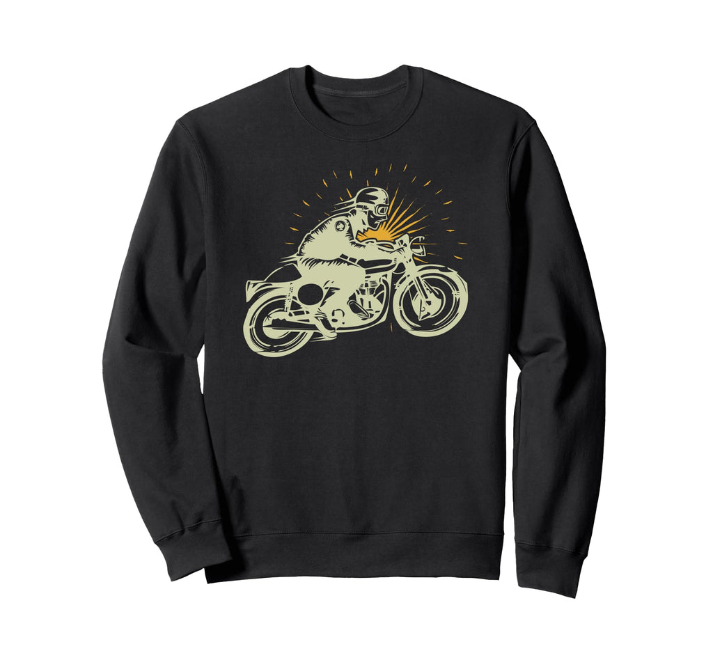 Motorcycle Rider Sweatshirt - Aesthetic Graphic for Adults - T-Shirt, Sweatshirt, Hoodie