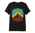 Motorcycle Silhouette Tri Blend T-Shirt - Fun Novelty Design for Adults - T-Shirt, Sweatshirt, Hoodie