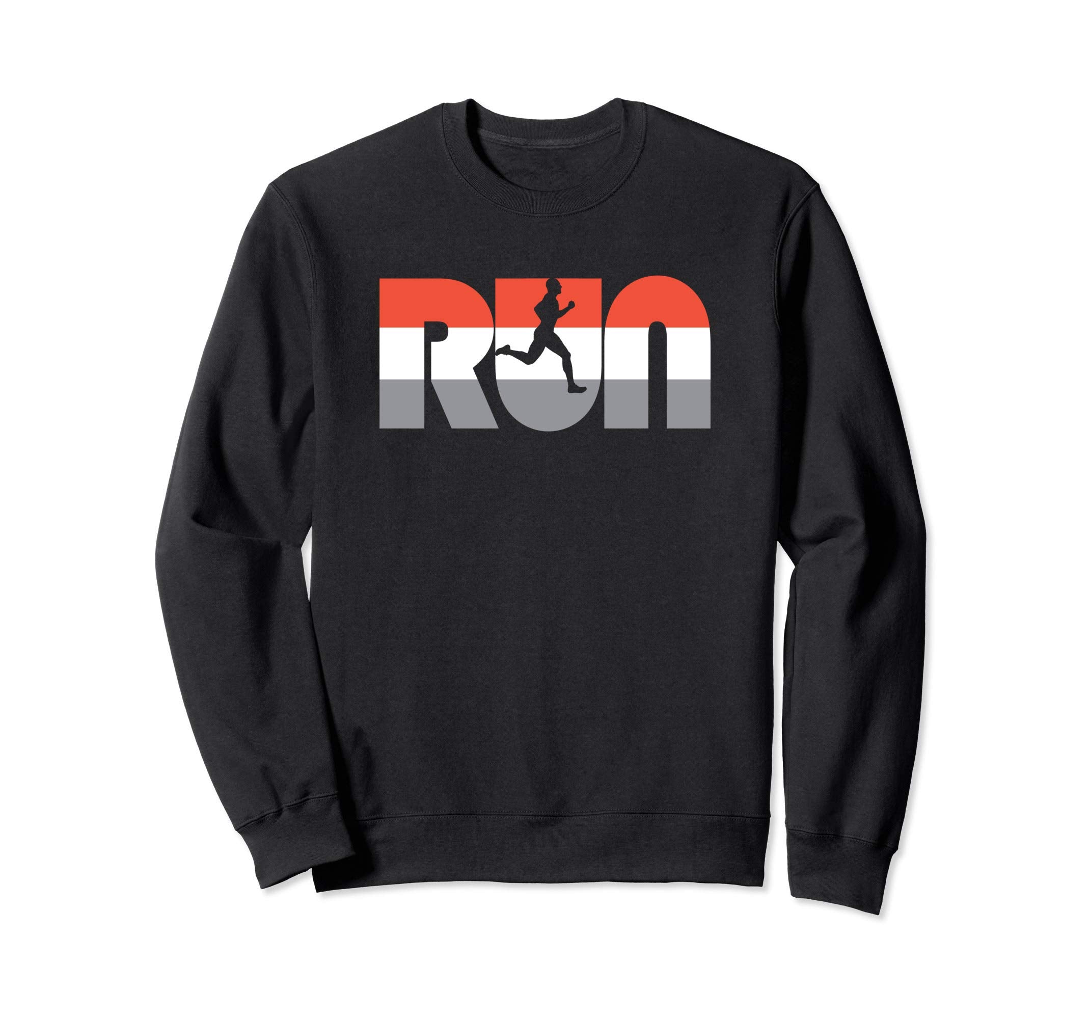 Run Color Typography Runner Sweatshirt - Unique Graphic for Adults - T-Shirt, Sweatshirt, Hoodie