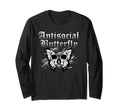 Antisocial Butterfly Introvert Anti T-Shirt - Aesthetic Graphic Men Women - T-Shirt, Sweatshirt, Hoodie