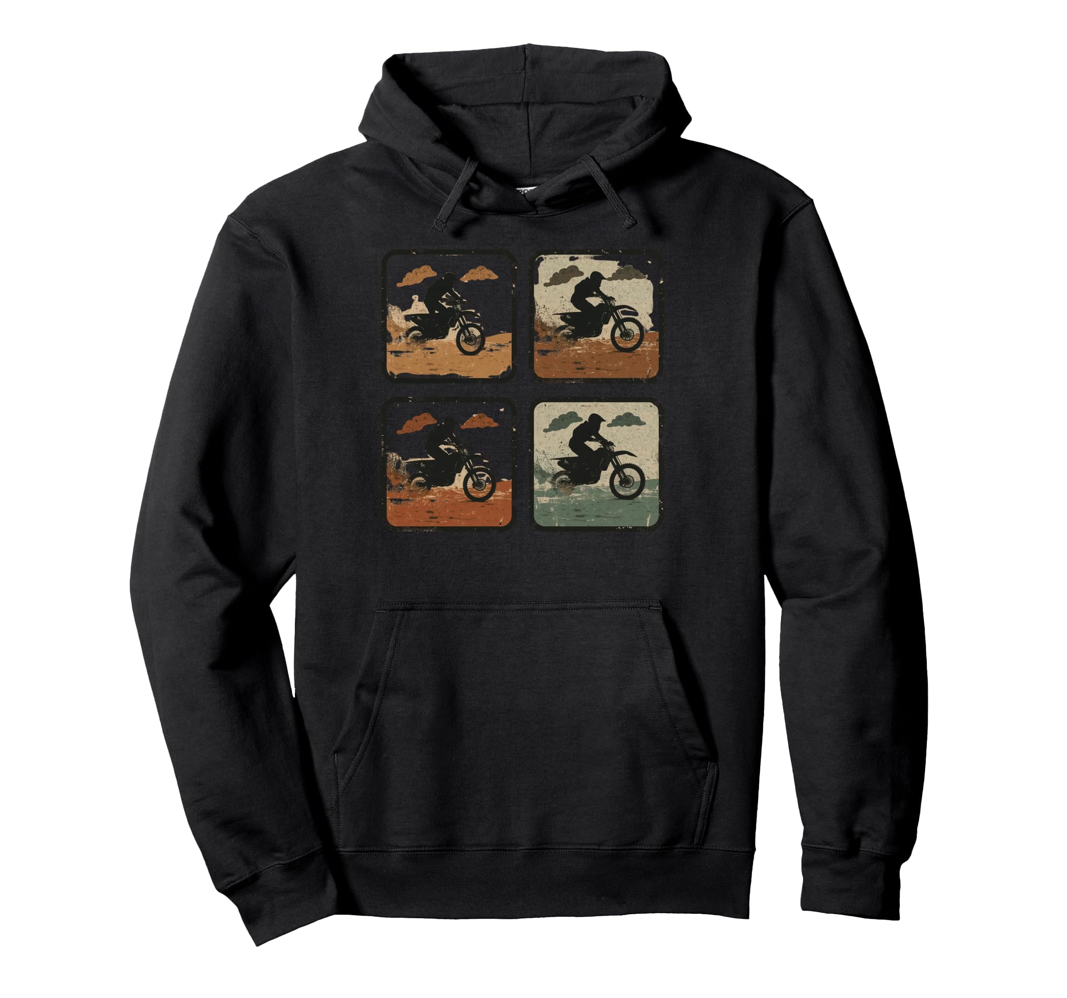 Motocross Collage Dirt Bike Lovers Hoodie - Minimalist Print Unisex - T-Shirt, Sweatshirt, Hoodie