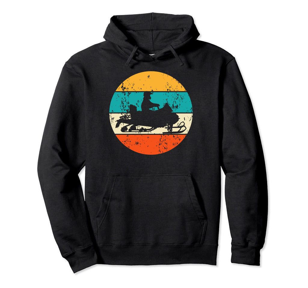 Snowmobile Motor Sledge Snow Hoodie - Minimalist Print for Adults - T-Shirt, Sweatshirt, Hoodie