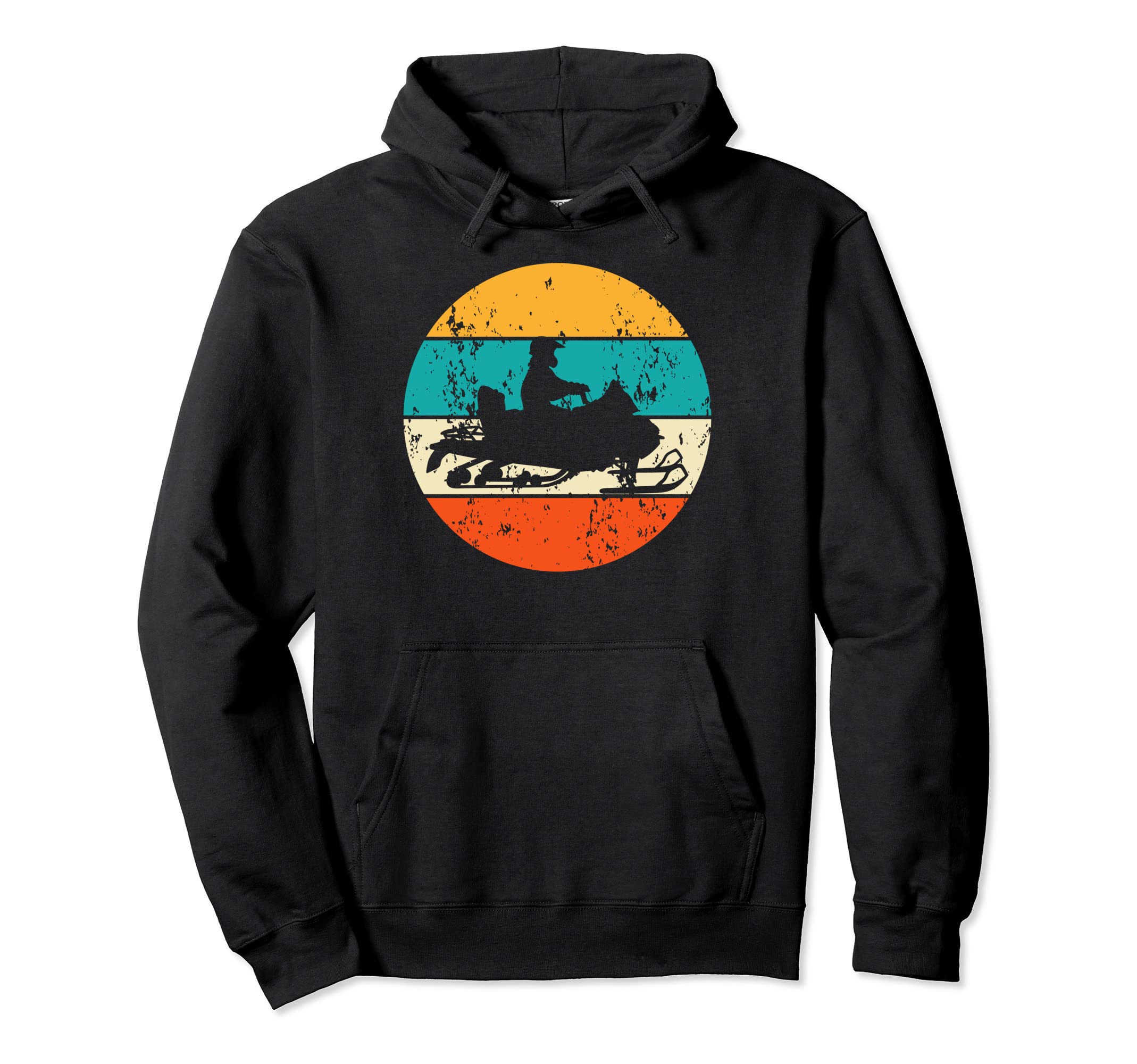 Snowmobile Motor Sledge Snow Hoodie - Minimalist Print for Adults - T-Shirt, Sweatshirt, Hoodie