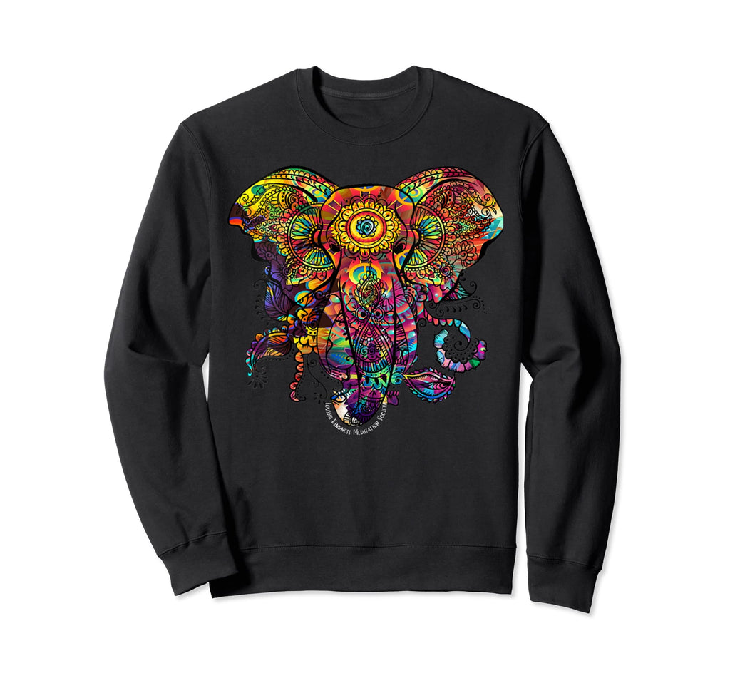 Elephants Compassion Mindfulness Sweatshirt - Novelty Apparel Men Women - T-Shirt, Sweatshirt, Hoodie
