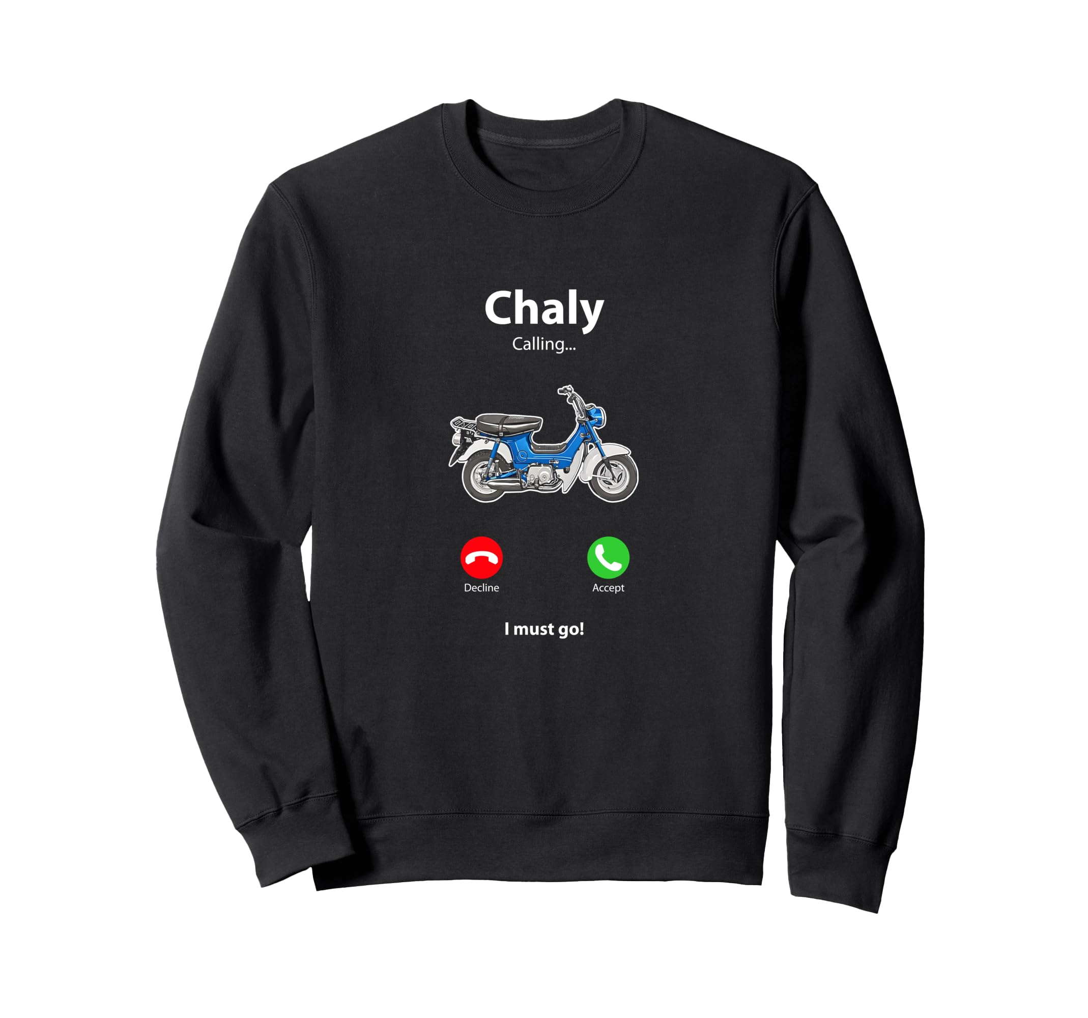 Chaly Cf50 Moped Mini Bike Sweatshirt - Fun Novelty Design for Adults - T-Shirt, Sweatshirt, Hoodie