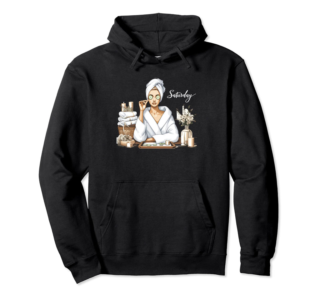 Saturday Spa Day Diva Self Care Self Hoodie - Fun Novelty Design Men Women - T-Shirt, Sweatshirt, Hoodie