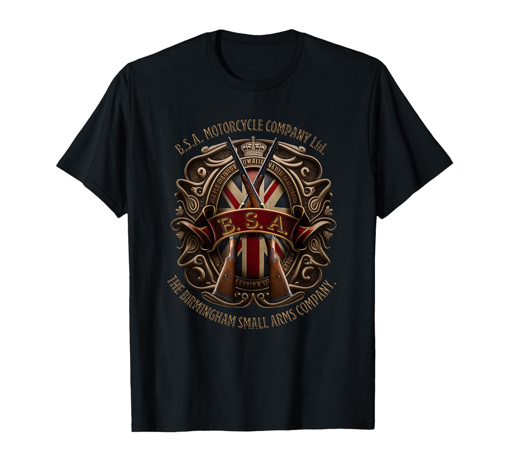 Bsa Motorcycle Badge T-Shirt - Aesthetic Graphic for Adults - T-Shirt, Sweatshirt, Hoodie