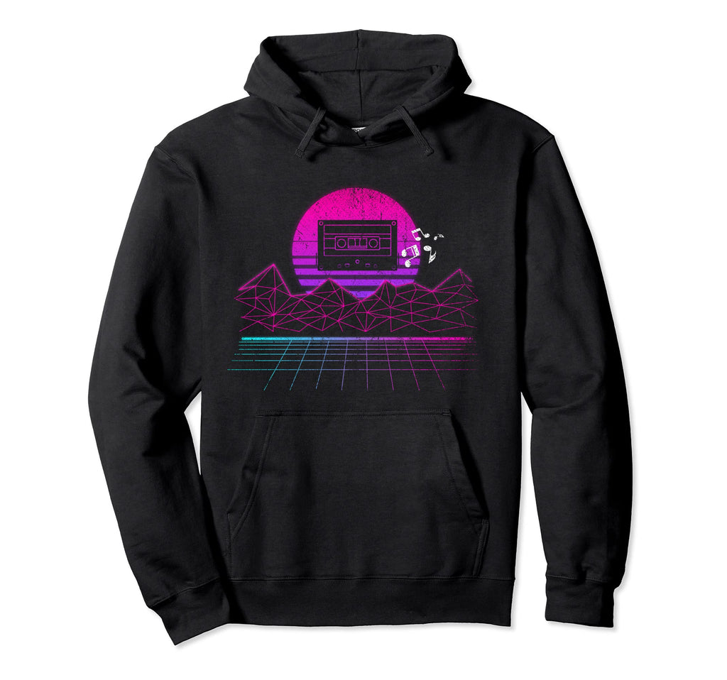 80S Art Synthwave Music Lover Musician Hoodie - Unique Graphic Men Women - T-Shirt, Sweatshirt, Hoodie