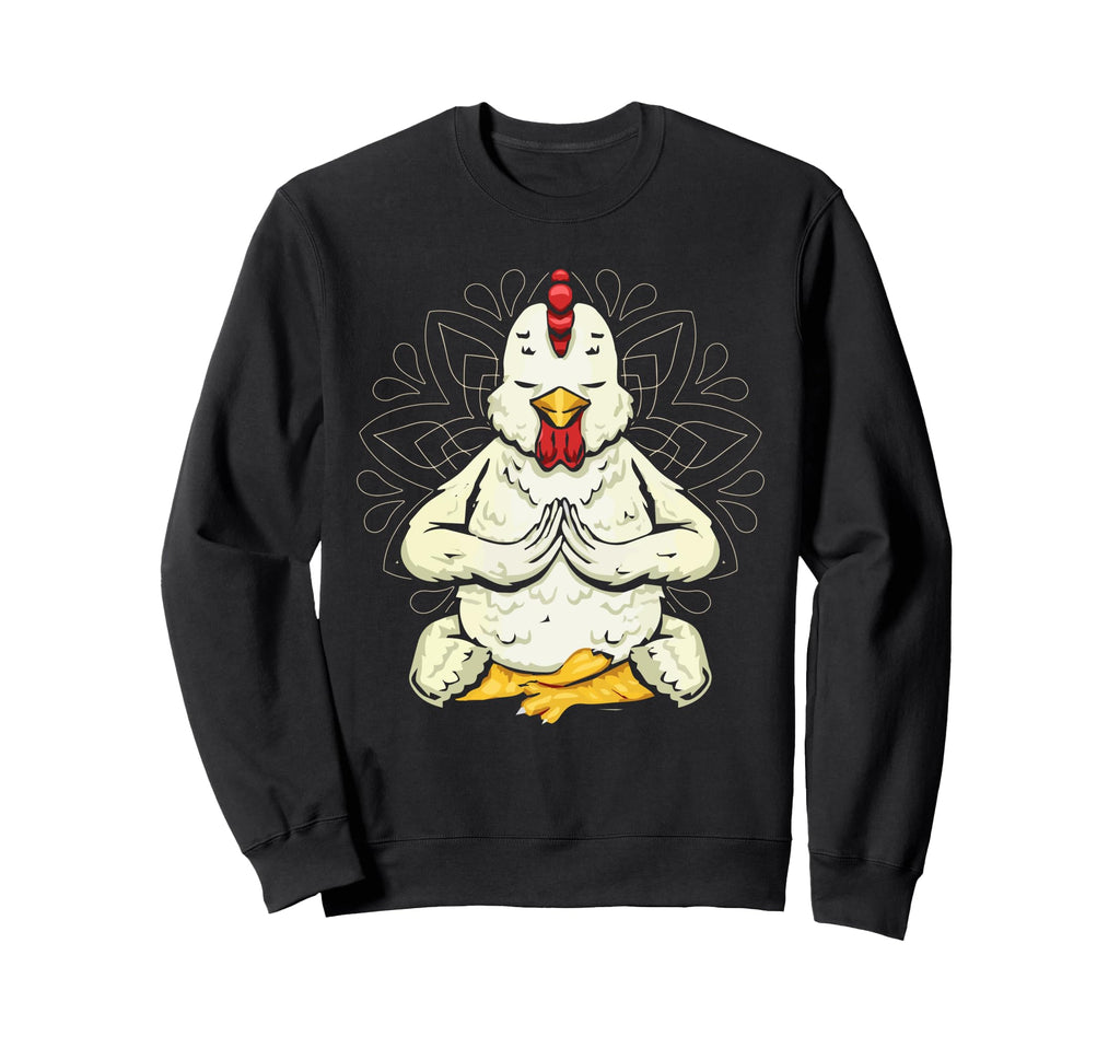 Chicken Yoga Meditation Yoga Poses Sweatshirt - Custom Art Print Unisex - T-Shirt, Sweatshirt, Hoodie
