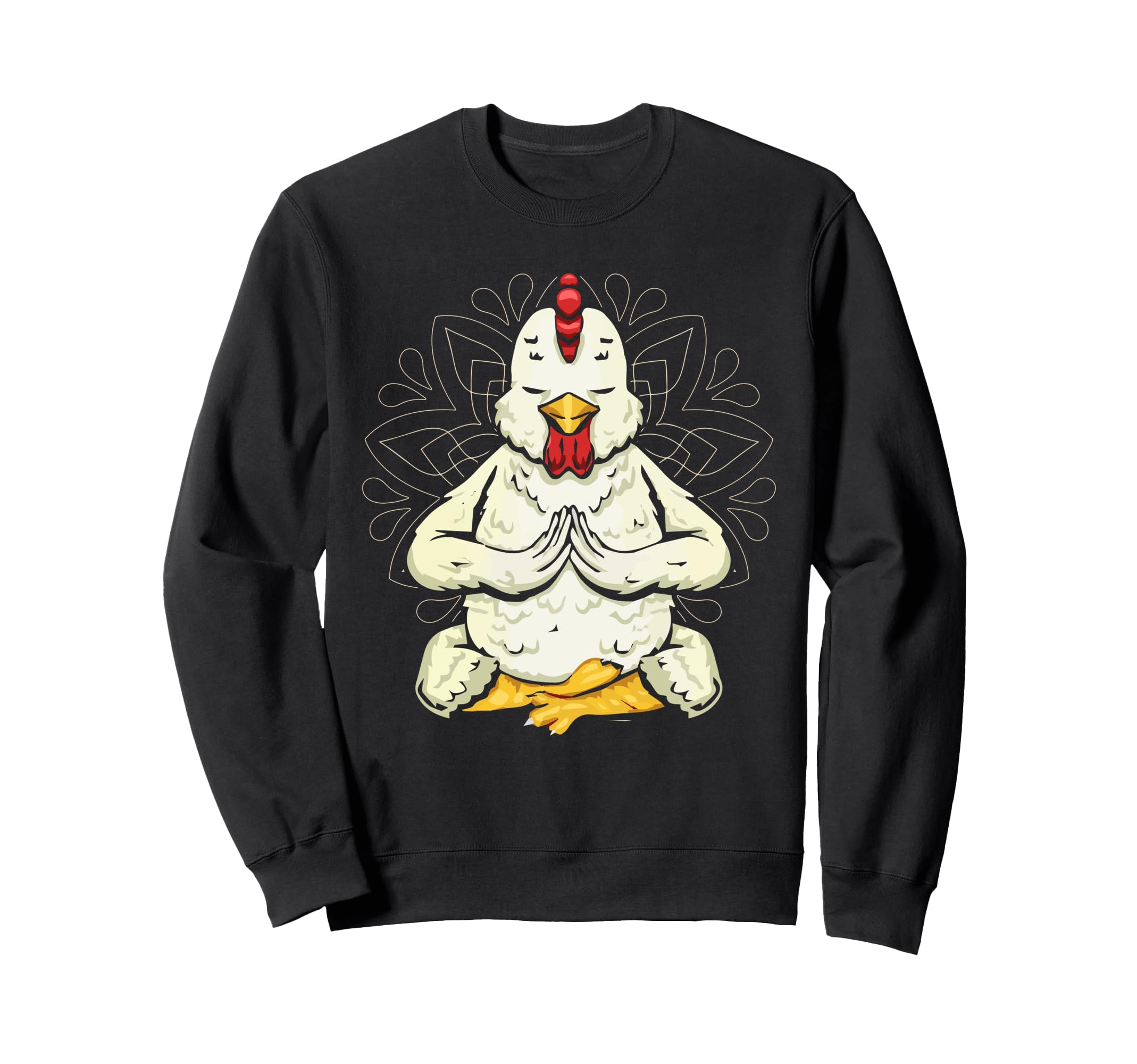 Chicken Yoga Meditation Yoga Poses Sweatshirt - Custom Art Print Unisex - T-Shirt, Sweatshirt, Hoodie