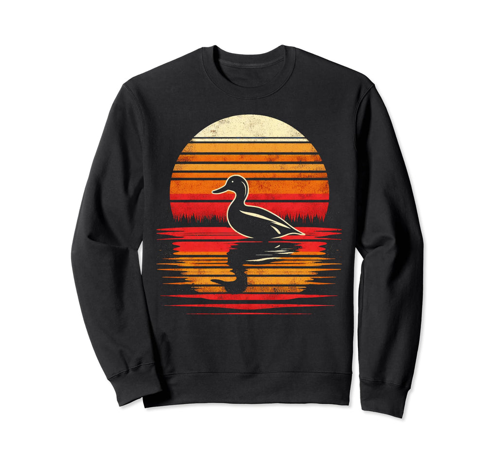 Eurasian Teal Bird Sunset Safari 70S Sweatshirt - Graphic Print Unisex - T-Shirt, Sweatshirt, Hoodie