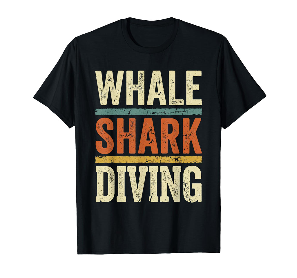 Whale Shark Diving Typography T-Shirt - Trendy Graphic Unisex - T-Shirt, Sweatshirt, Hoodie