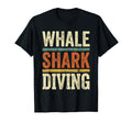 Whale Shark Diving Typography T-Shirt - Trendy Graphic Unisex - T-Shirt, Sweatshirt, Hoodie