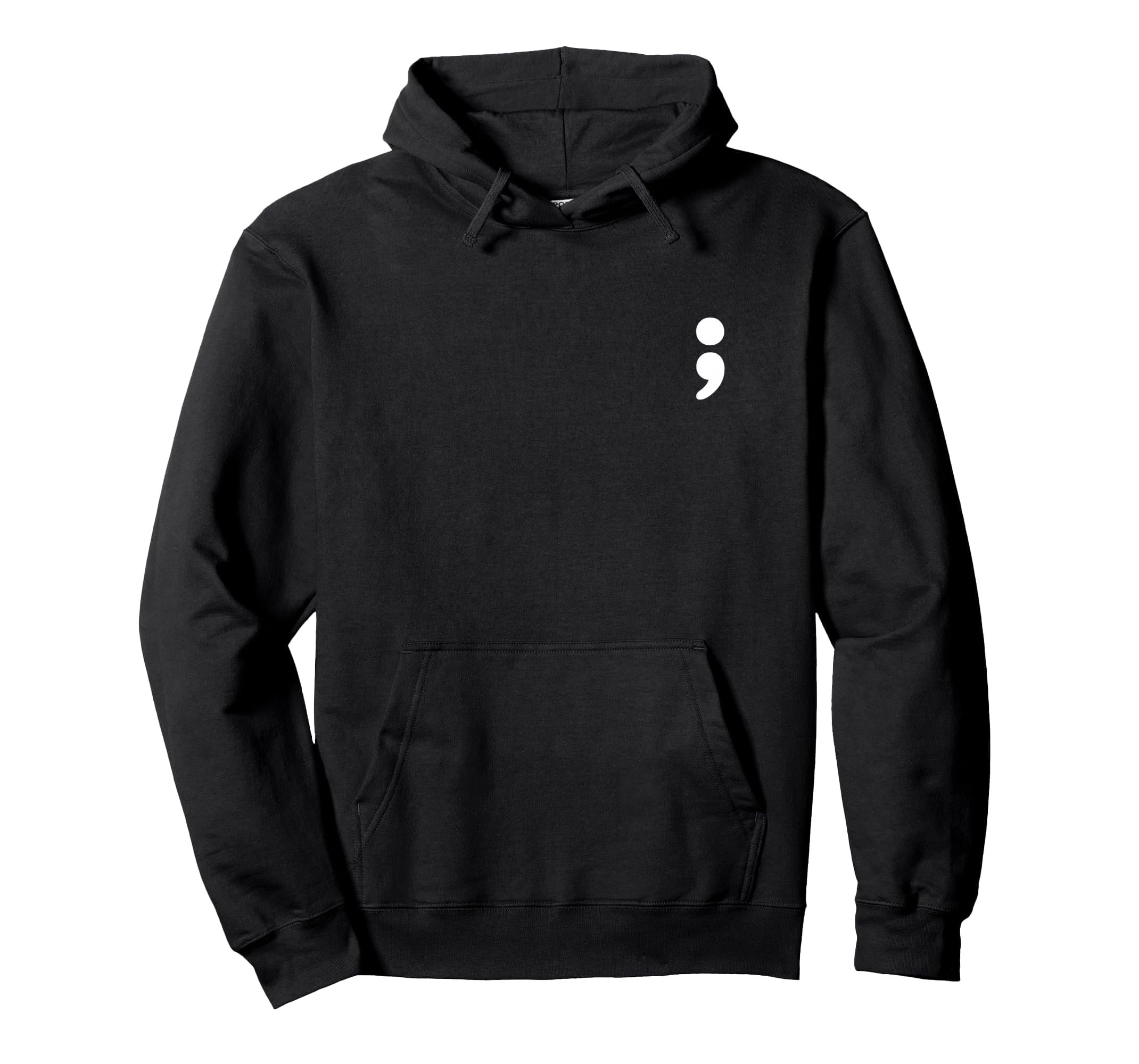 Semicolon Mental Health Matters Awareness Hoodie - Trendy Graphic Unisex - T-Shirt, Sweatshirt, Hoodie